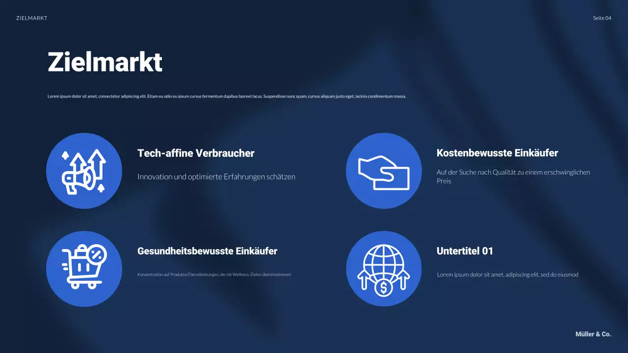 blue modern business plan