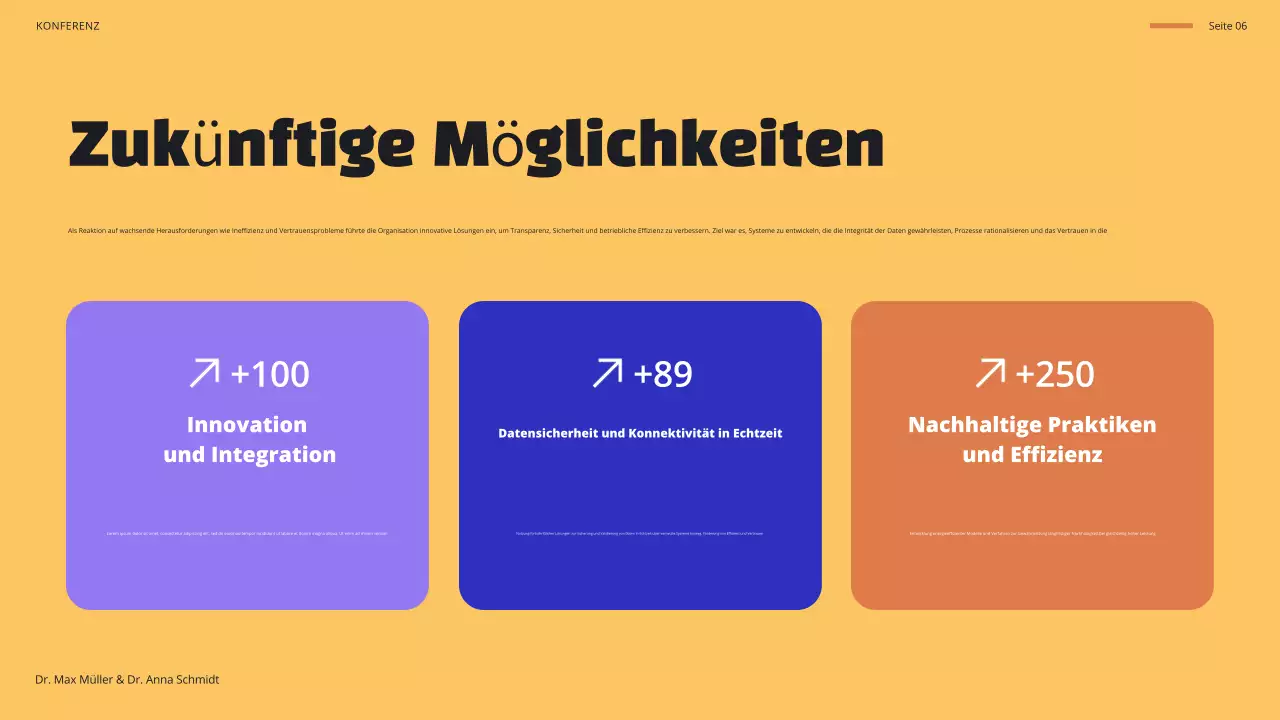 blue modern Konferenzankündigung