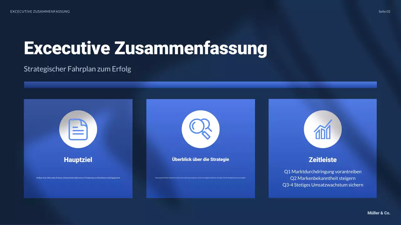 blue modern business plan