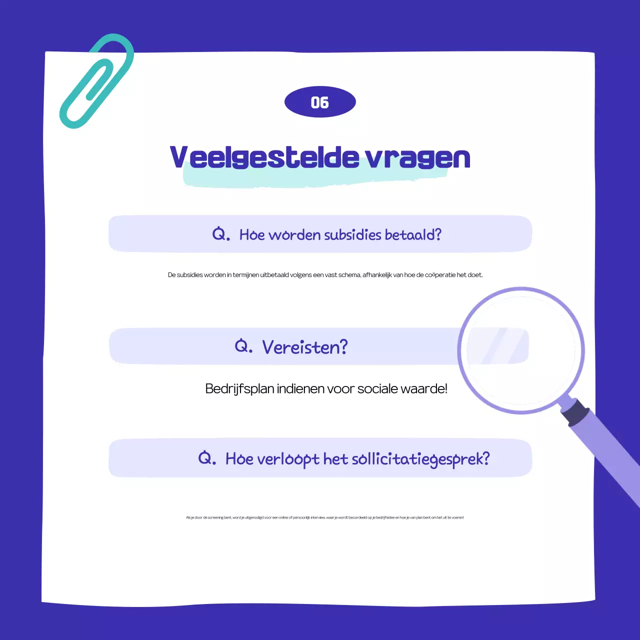Blauwe coöperatieve evenementen