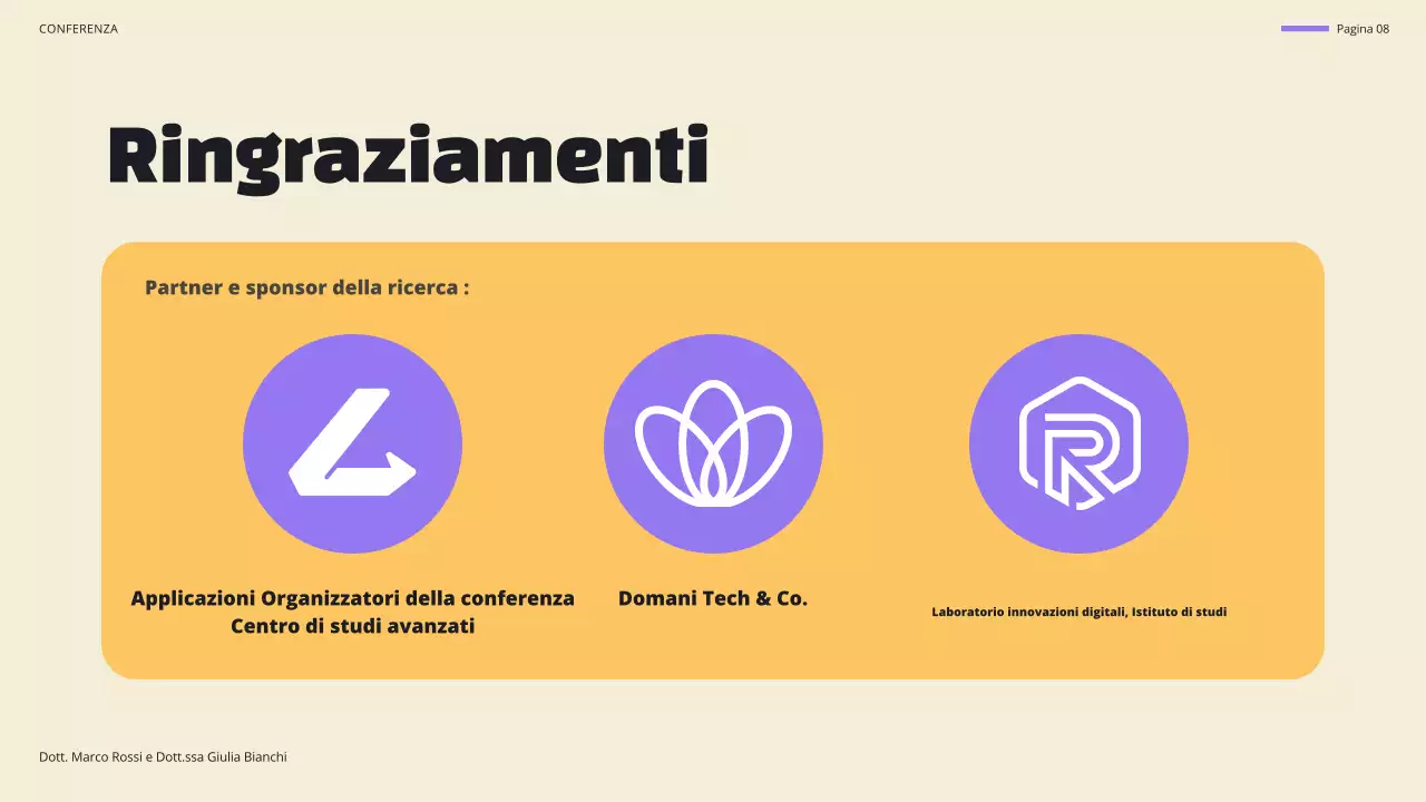 annuncio conferenza blu moderna