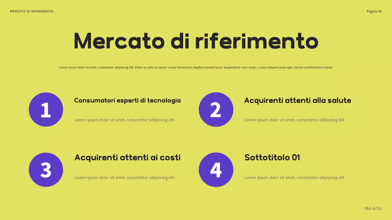 Piano aziendale moderno nero