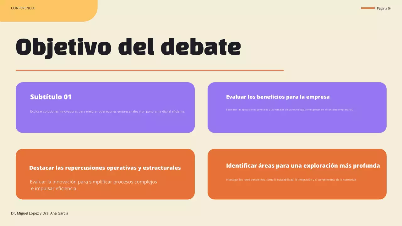 anuncio de la conferencia blue modern