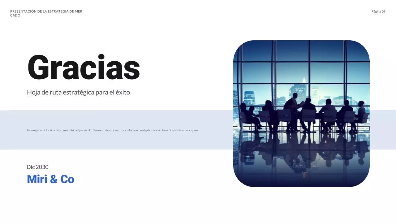 blue modern business plan