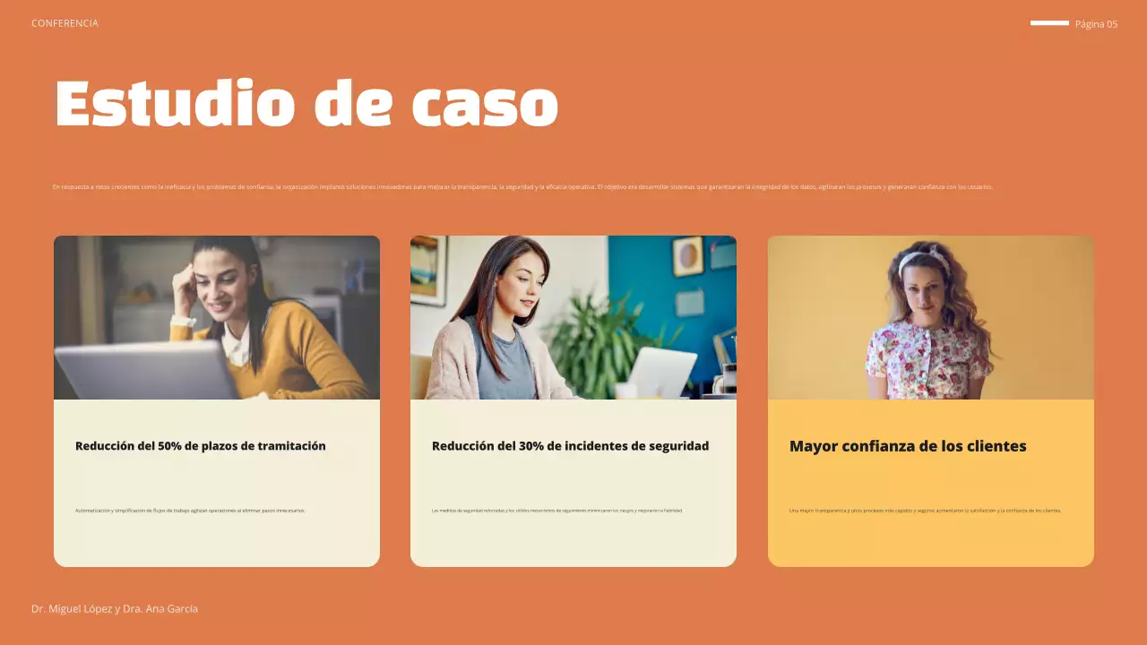 anuncio de la conferencia blue modern
