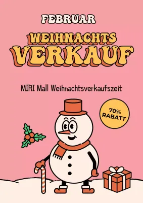 Pink Vintage Weihnachtsverkauf