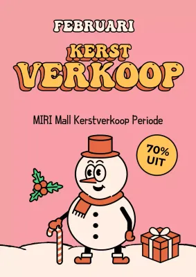 Roze Vintage Kerstverkoop