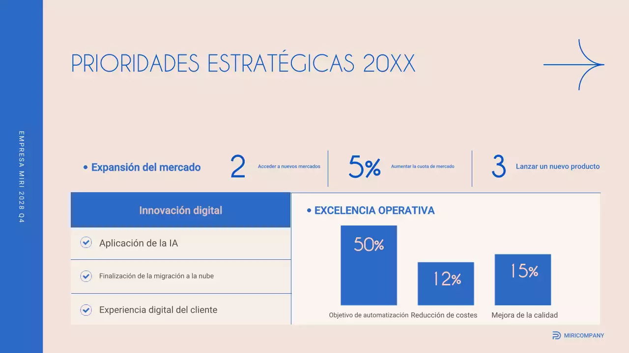 informe sobre la empresa moderna beige
