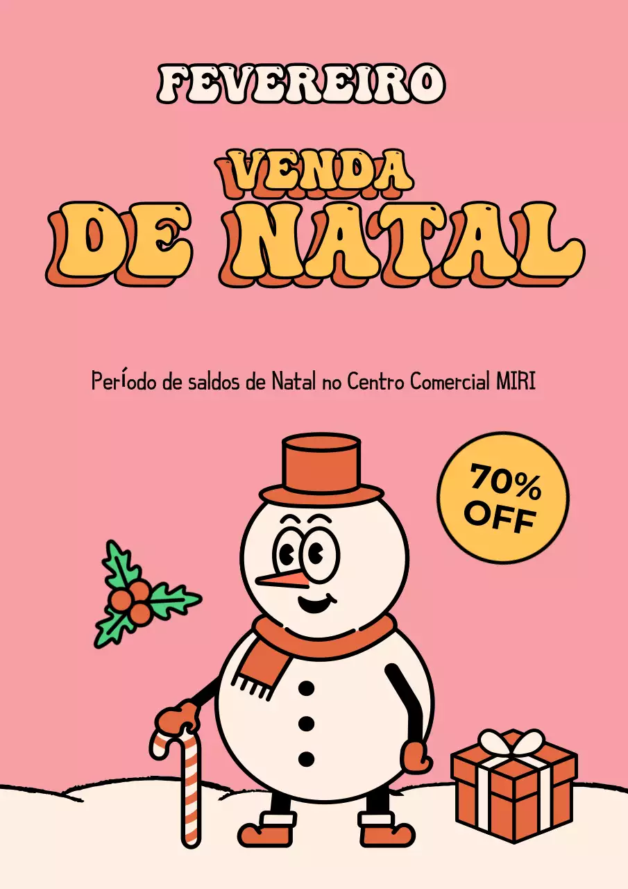 Venda de Natal Vintage Rosa