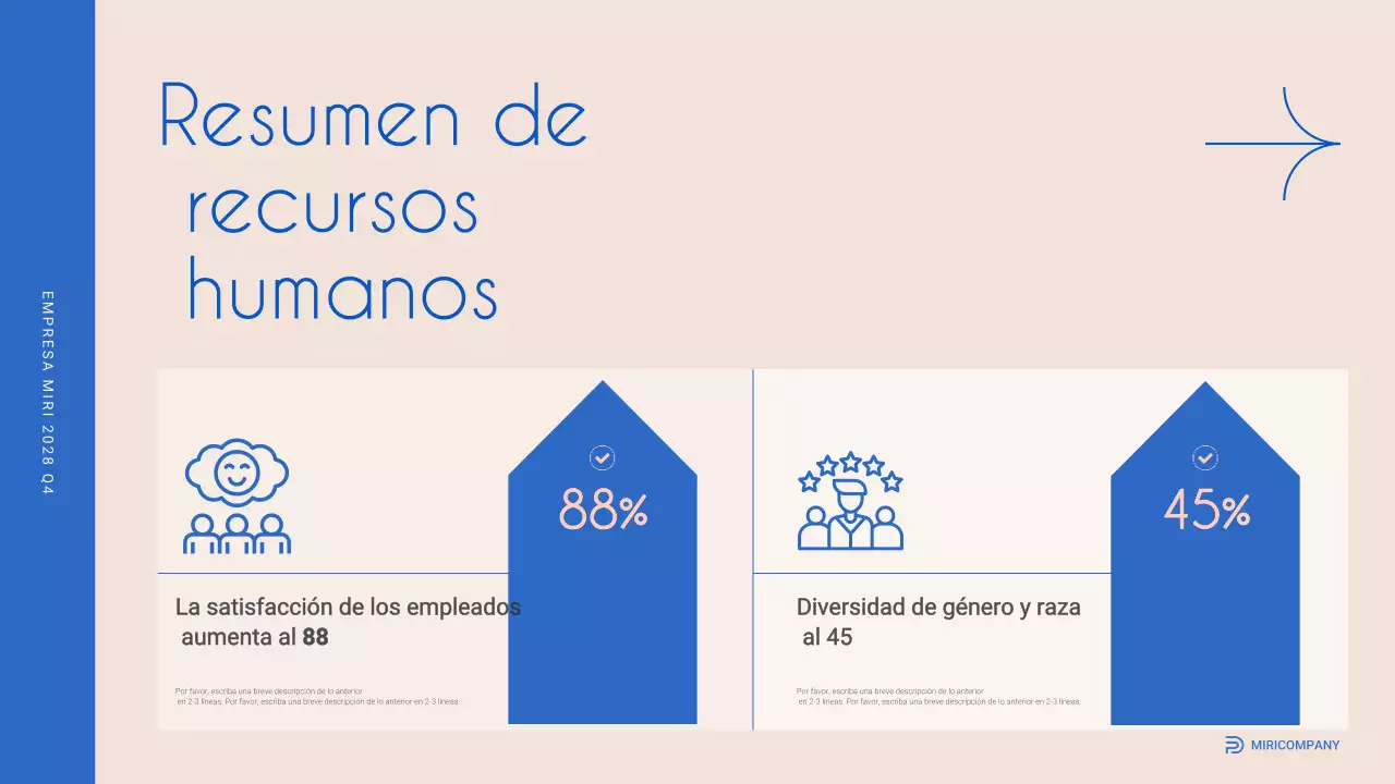 informe sobre la empresa moderna beige