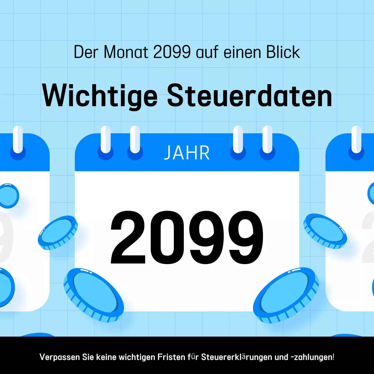 Hellblauer Leitfaden für einen einfachen Steuerplan