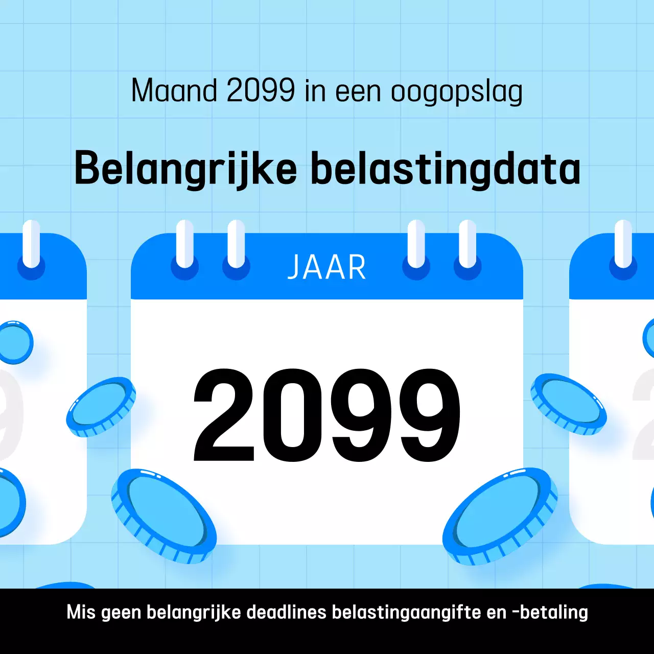 Lichtblauwe eenvoudige handleiding voor belastingschema's