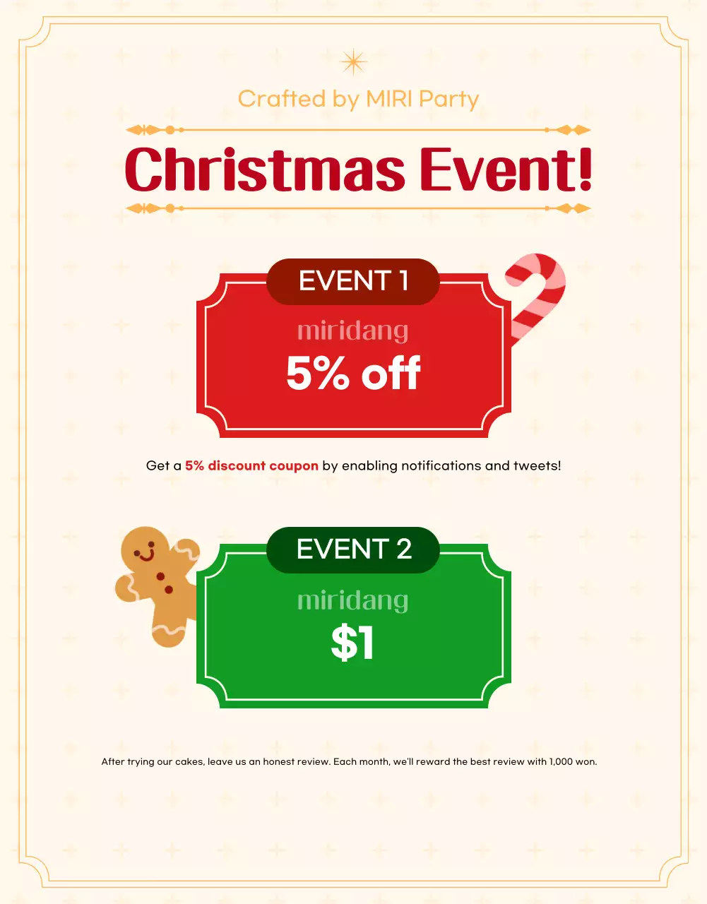 Cartaz de promoção de bolo festivo vermelho