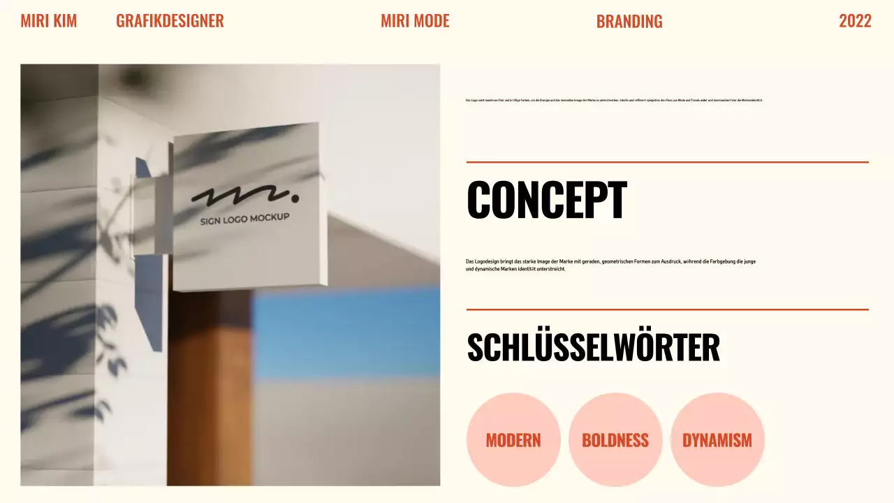 Einführung in das Orange Modern Portfolio