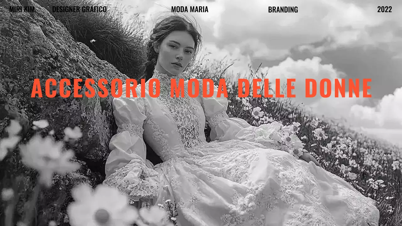 Presentazione del portafoglio moderno arancione