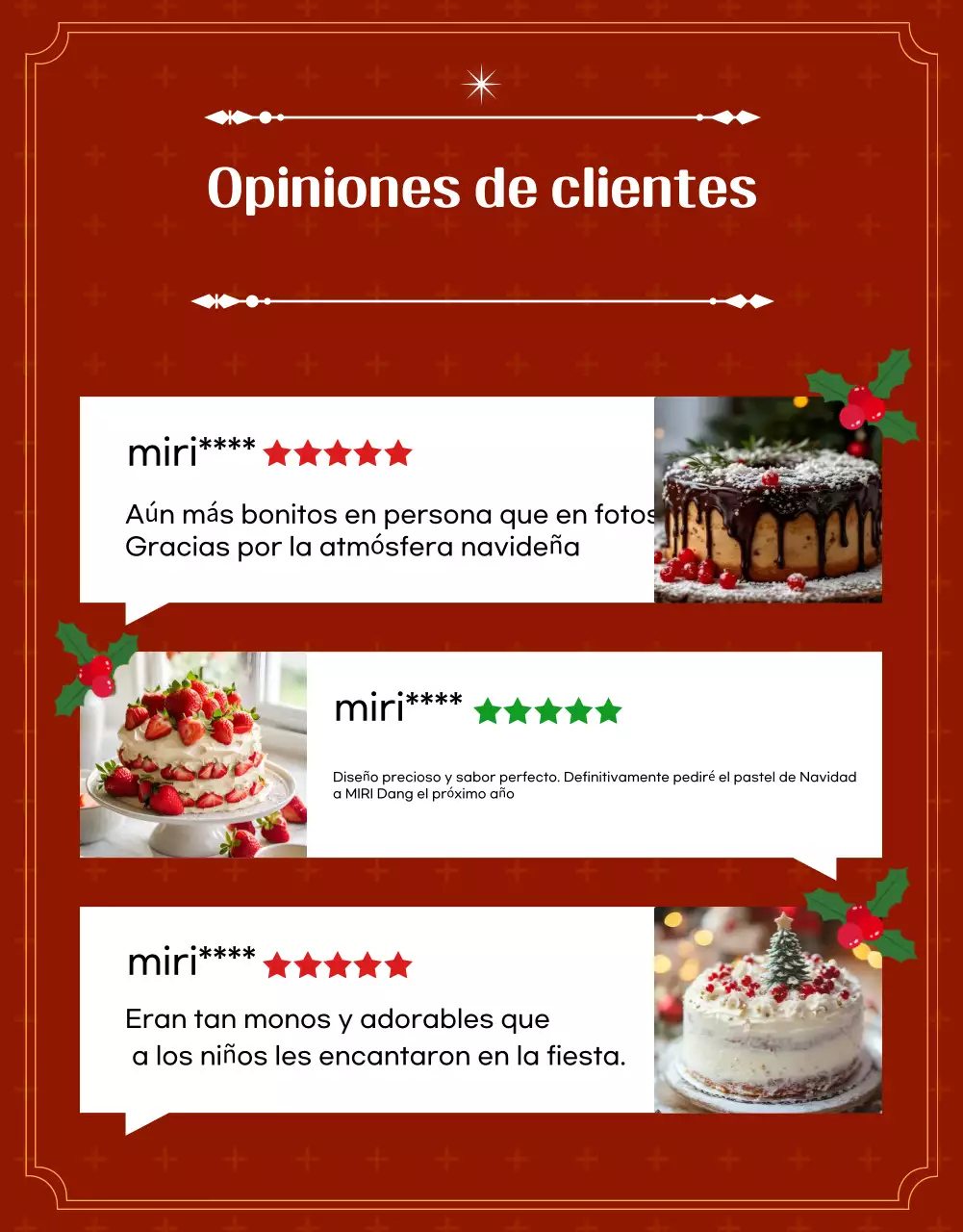 Anuncio de Navidad Blue Simple