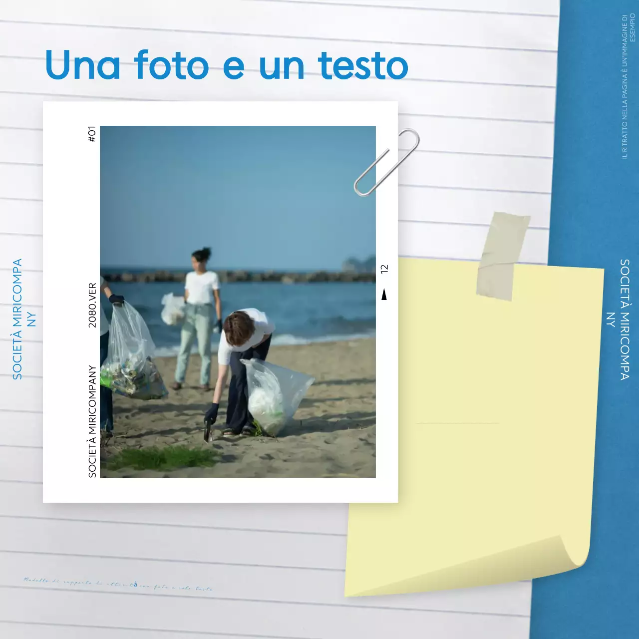 PR aziendali moderne blu