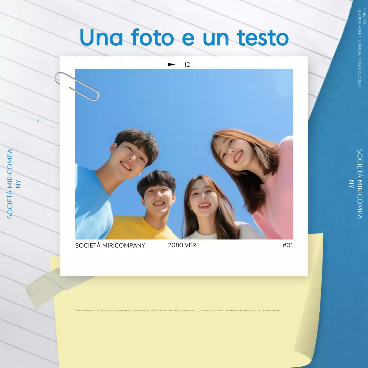 PR aziendali moderne blu