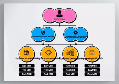 Explicación del organigrama de Pink Tidy