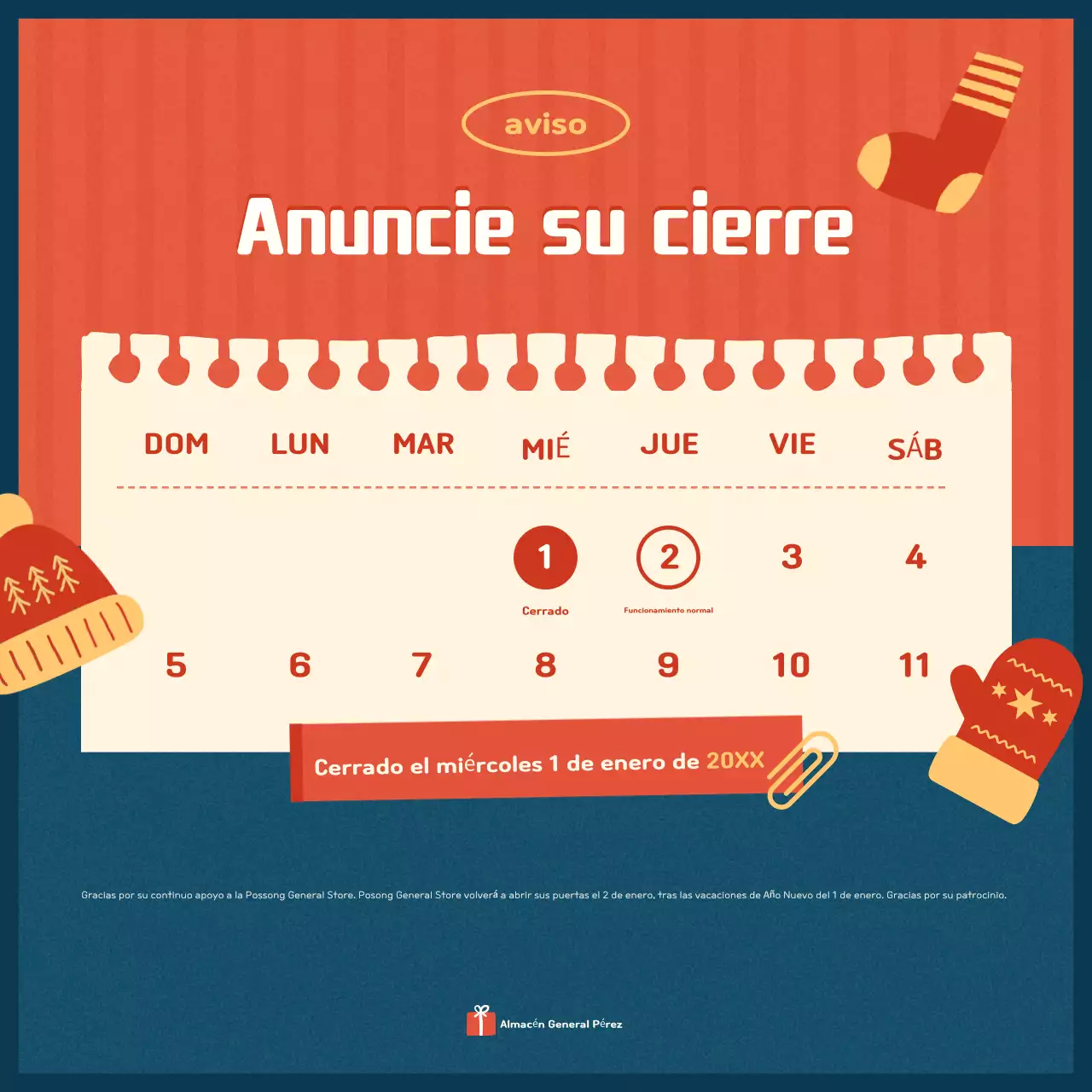 Anuncio de cierre de Red Vintage