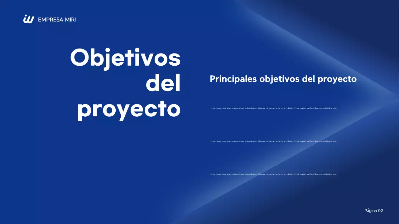 blue modern business report