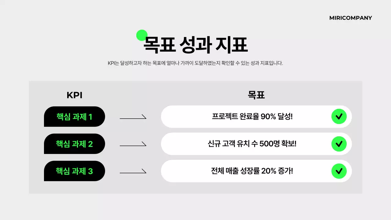 초록 모던 비즈니스 기획