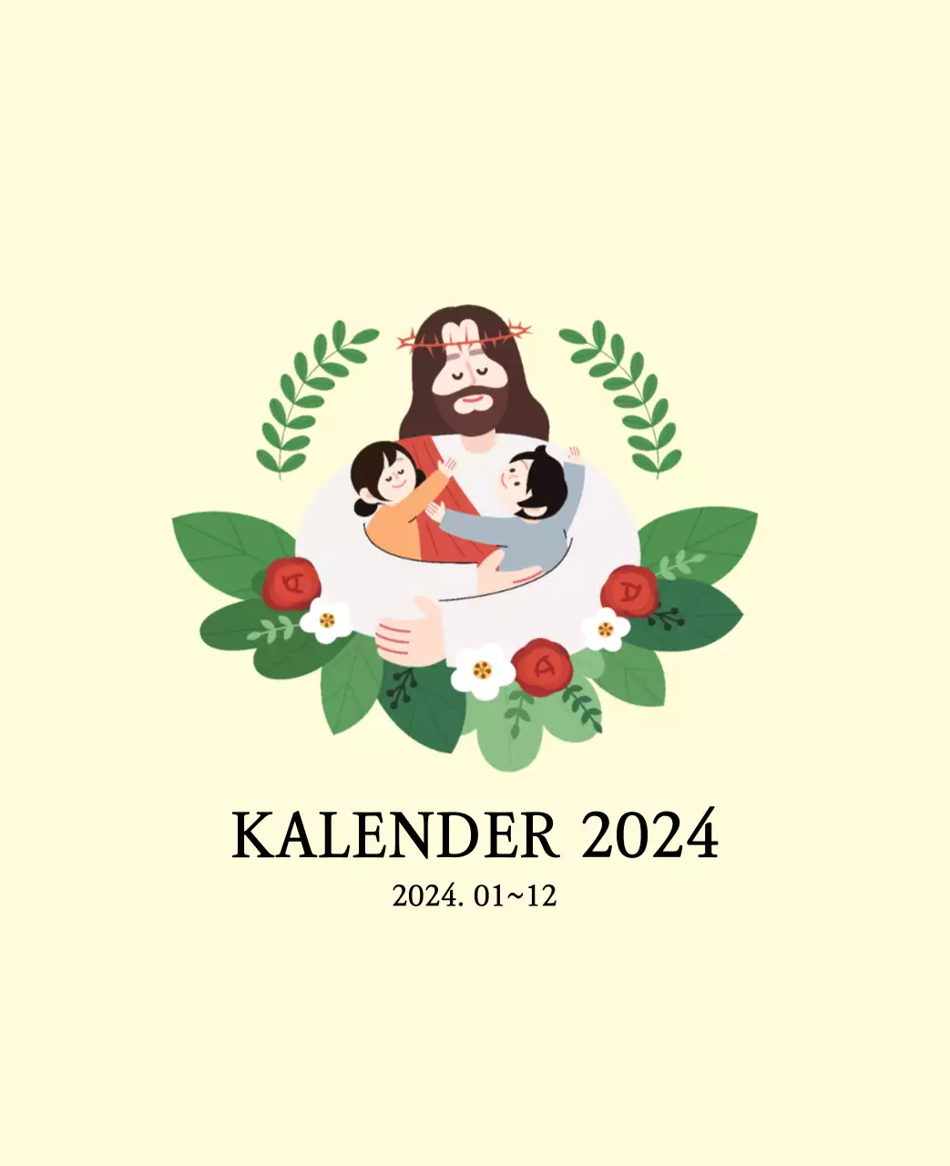 Warme kleurenKerken met schattige illustraties