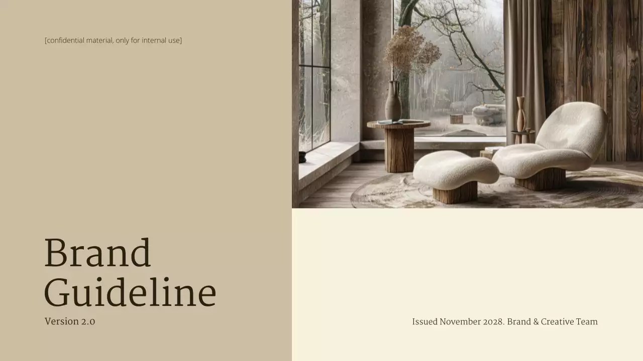 Beige Minimalist Brand Guideline Presentation