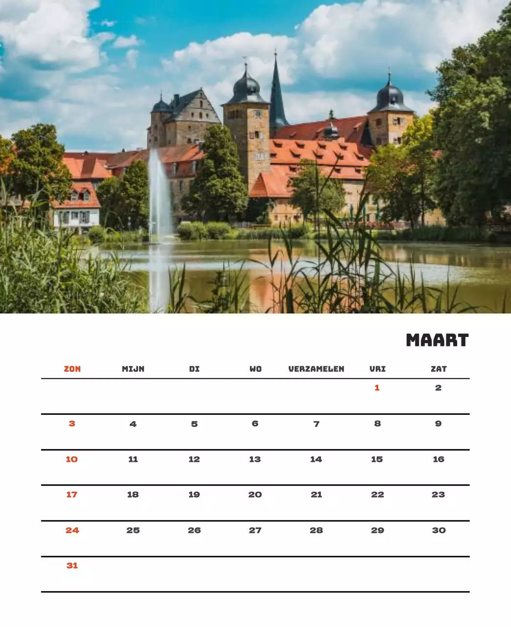 Een reisbureau dat de feestdagen viert met seizoensgebonden reisfotografie en een strakke, vetgedrukte tekstlay-out.