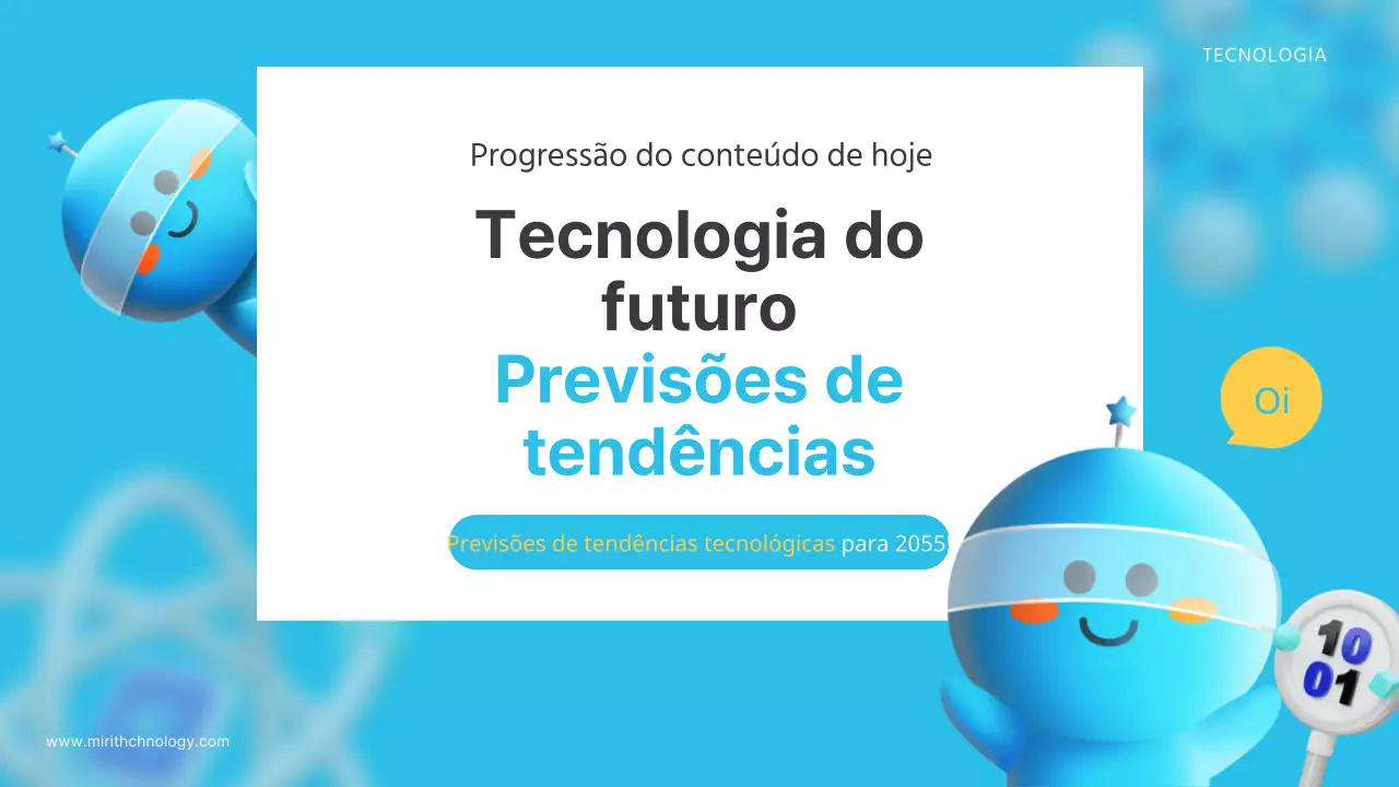 Um baralho de treino de previsão tecnológica futurista em azul e amarelo kitsch