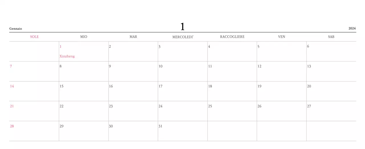 Colori caldiChiese con simpatiche illustrazioni