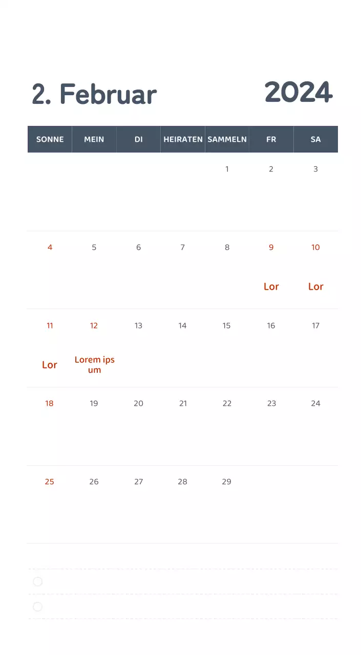 Ein Kalender mit farbenfrohen, emotionalen Illustrationen