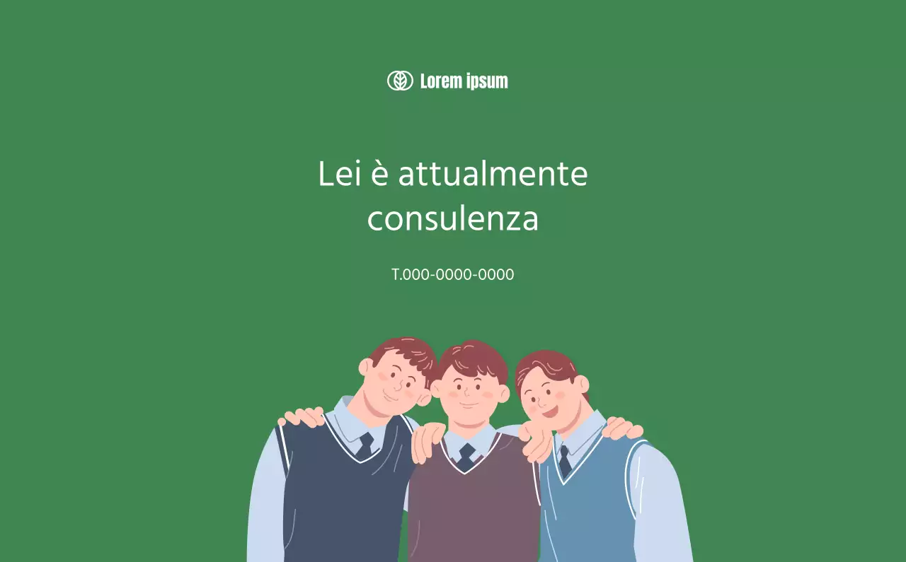 Calendario con illustrazioni giovanili su sfondo giallo e verde