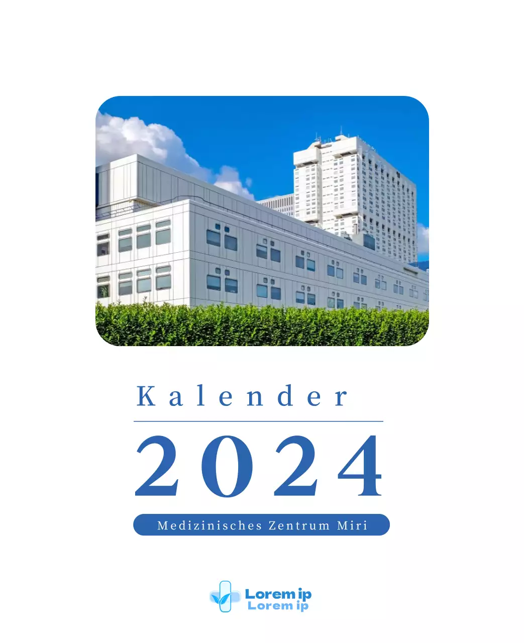 Krankenhauskalender mit saisonalen Landschaftsfotos