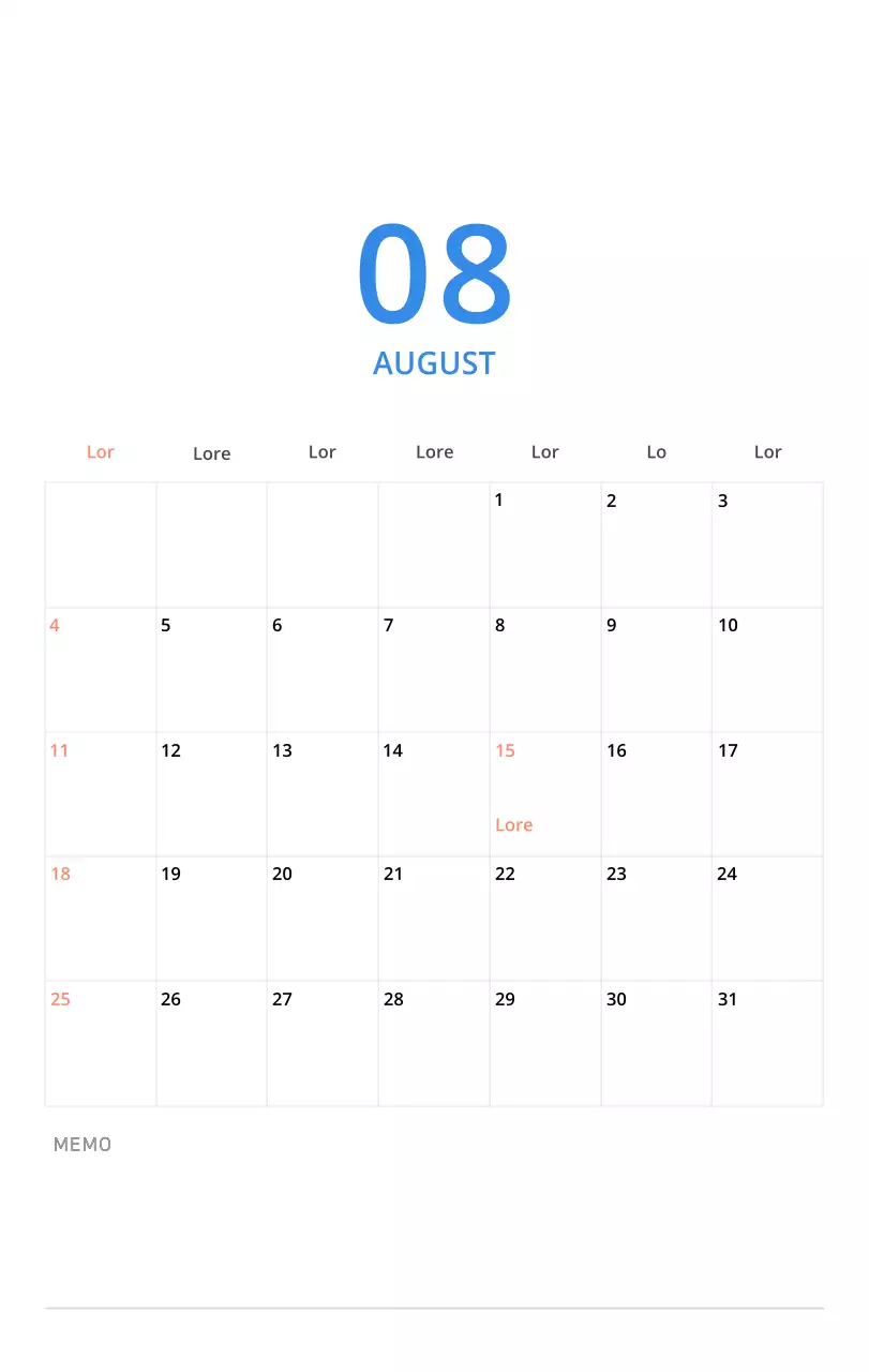 Niedlich illustrierter grüner Tischkalender mit Familienthemen