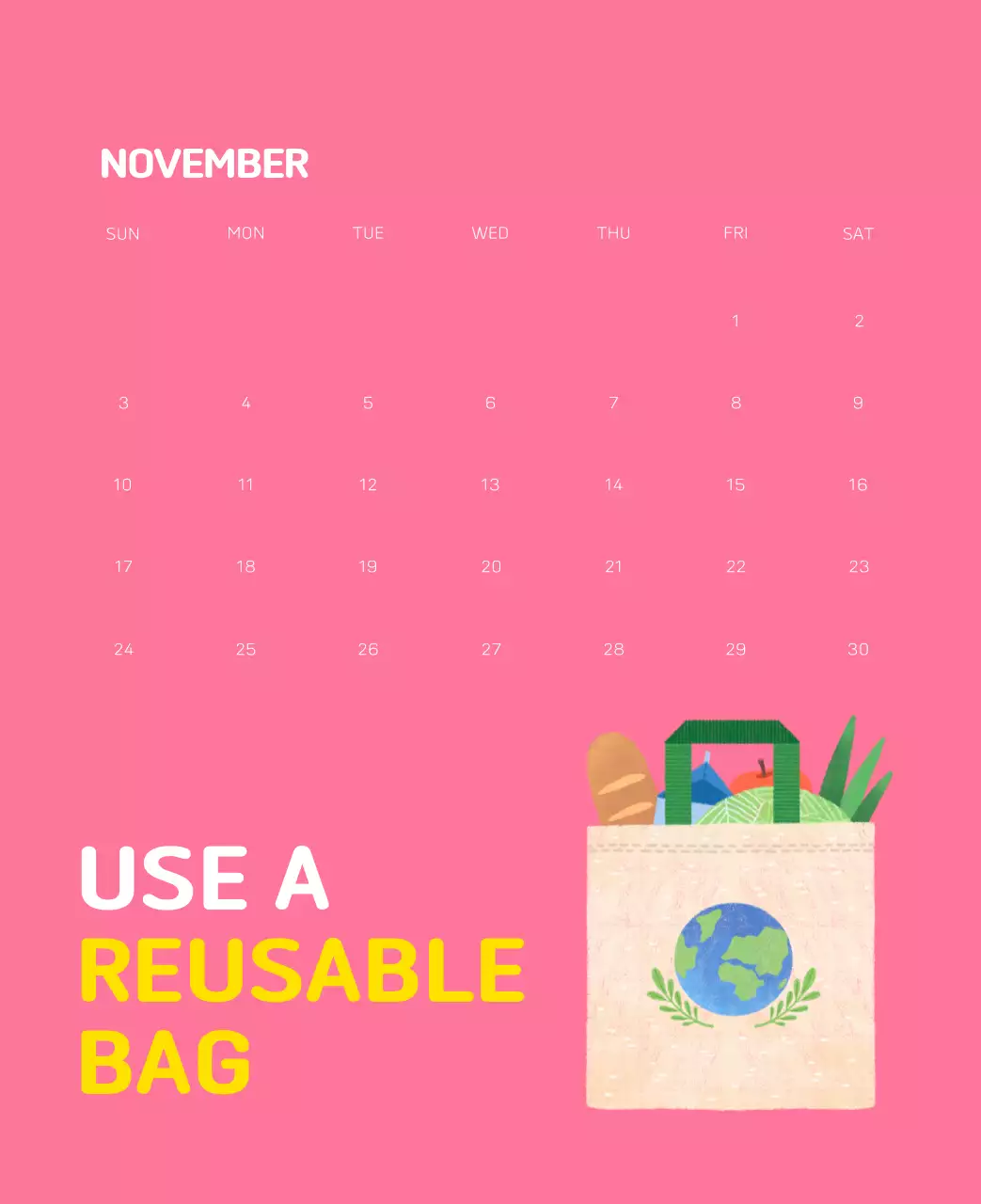 Sebuah yayasan sosial yang merayakan musim liburan dengan ilustrasi warna-warni manusia dan planet ini.