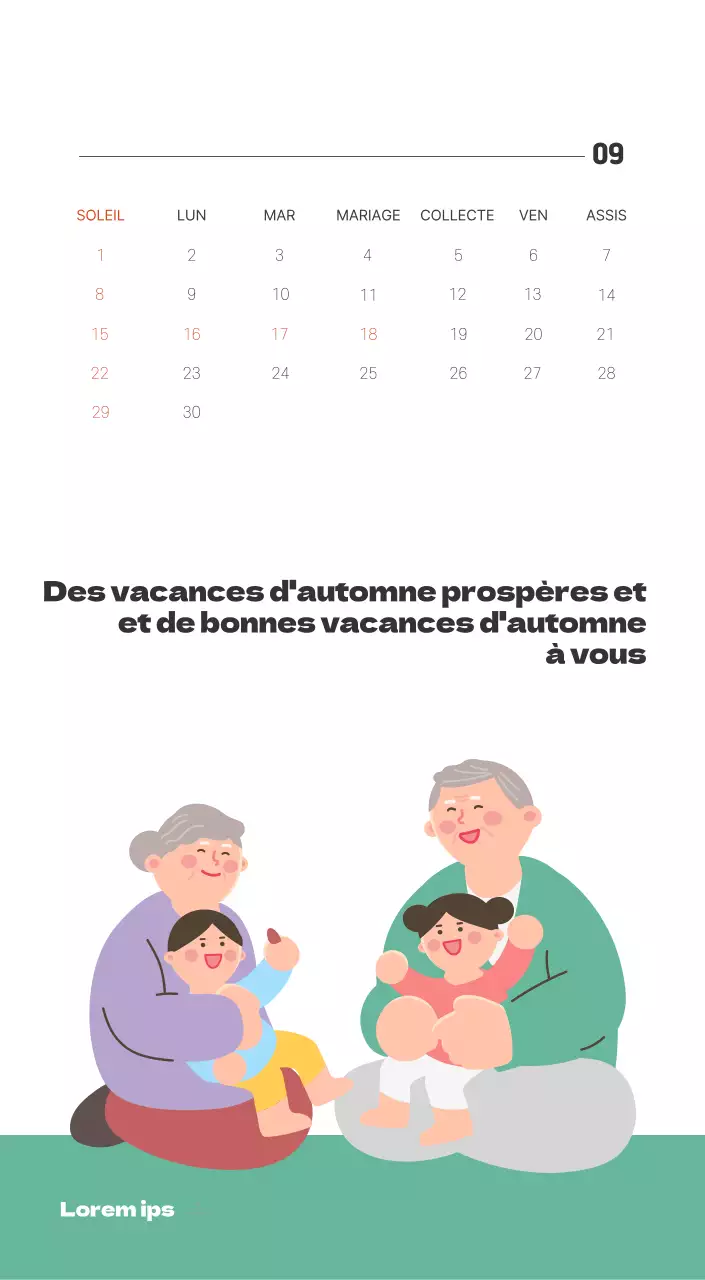 Un hôpital festif avec des illustrations sur le thème de la santé et de la famille et des accents colorés.