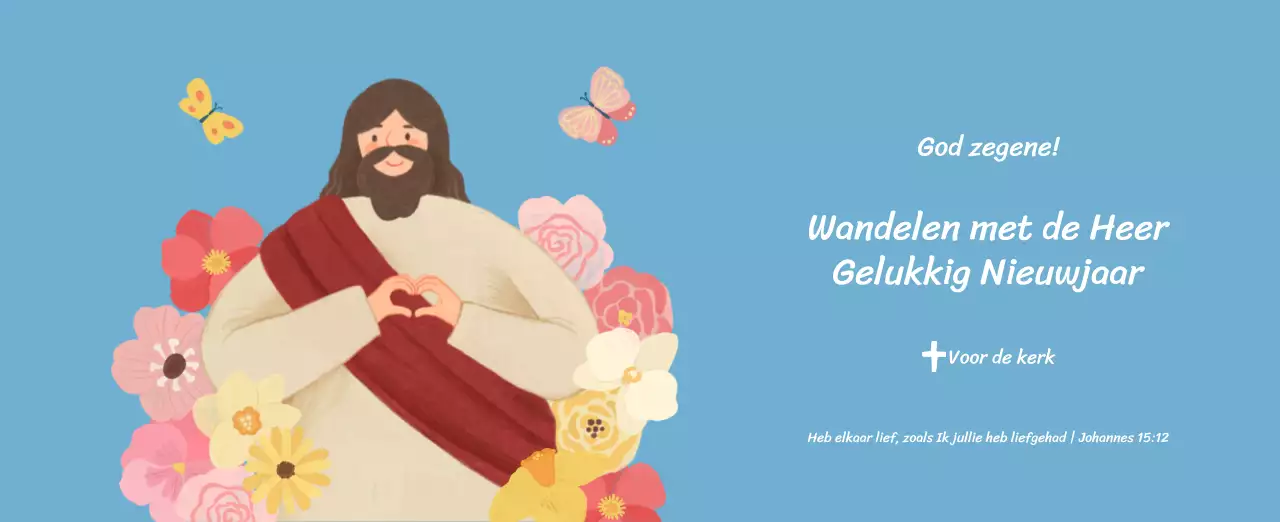 Een devotiekalender met gezellige illustraties en bijbelverzen op een lichtblauwe achtergrond