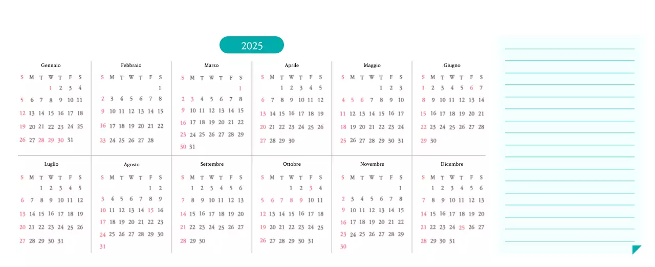 Colori caldiChiese con simpatiche illustrazioni