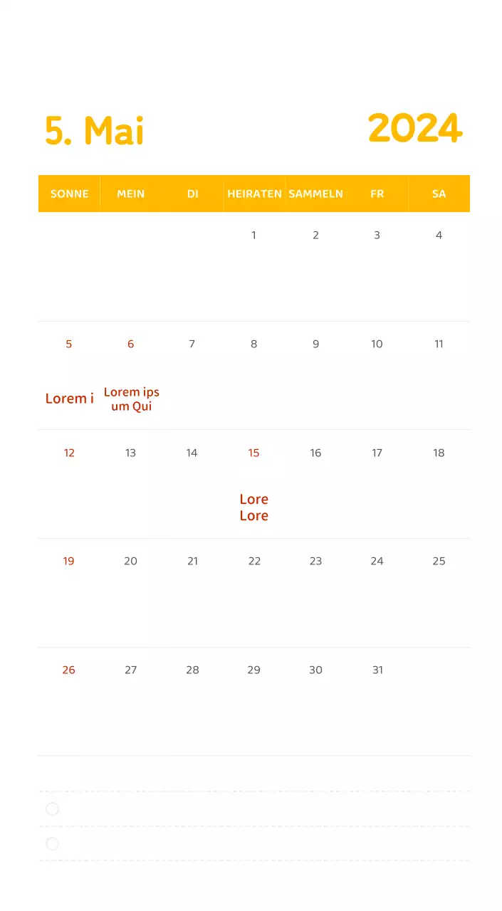 Ein Kalender mit farbenfrohen, emotionalen Illustrationen