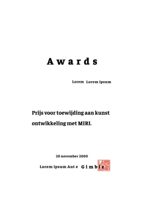 Awards voor bedrijfsprestaties