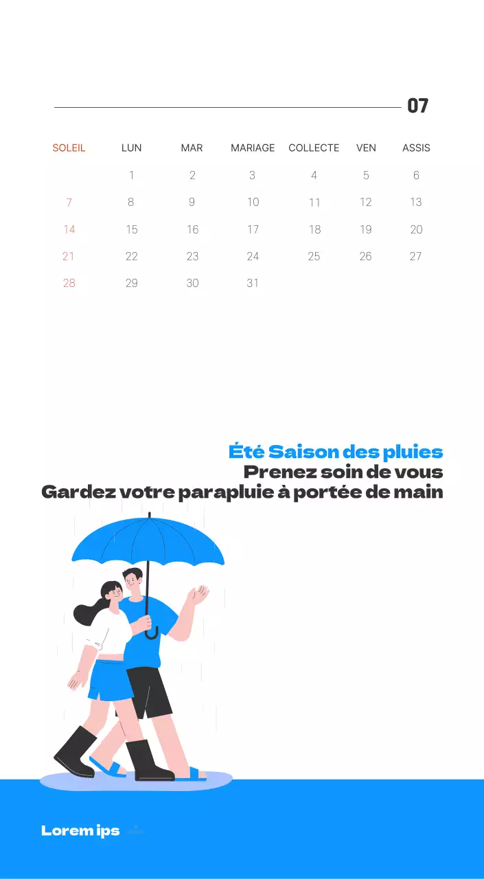 Un hôpital festif avec des illustrations sur le thème de la santé et de la famille et des accents colorés.