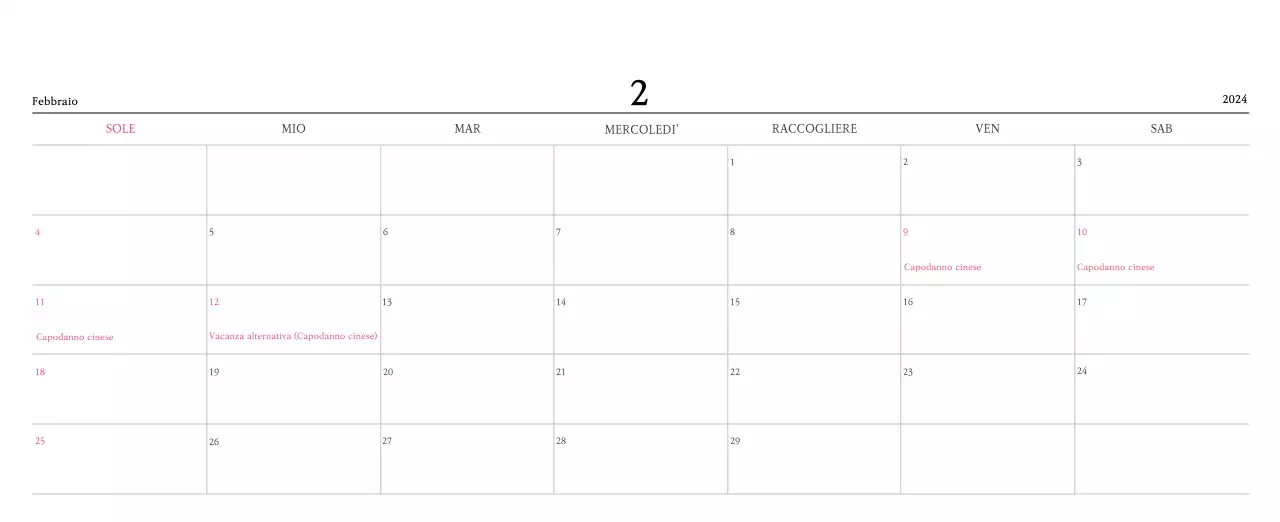 Colori caldiChiese con simpatiche illustrazioni