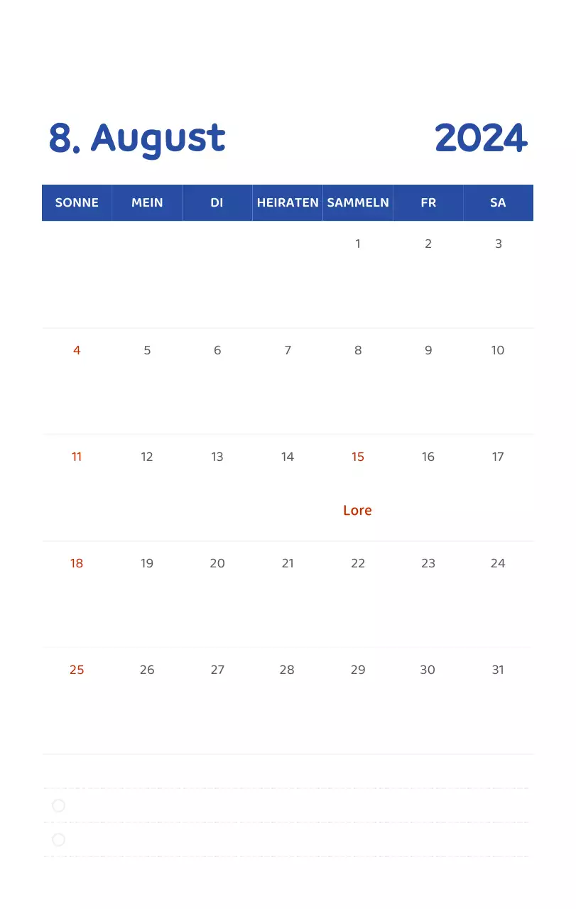 Ein Kalender mit farbenfrohen, emotionalen Illustrationen