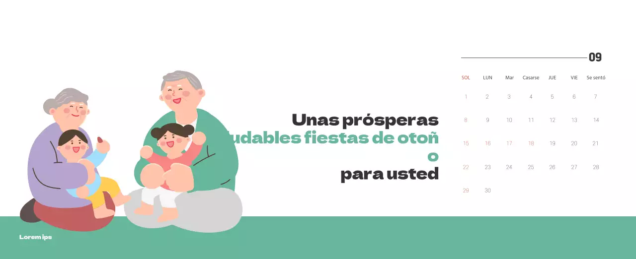 Un hospital festivo con ilustraciones de temática sanitaria y familiar y acentos de color