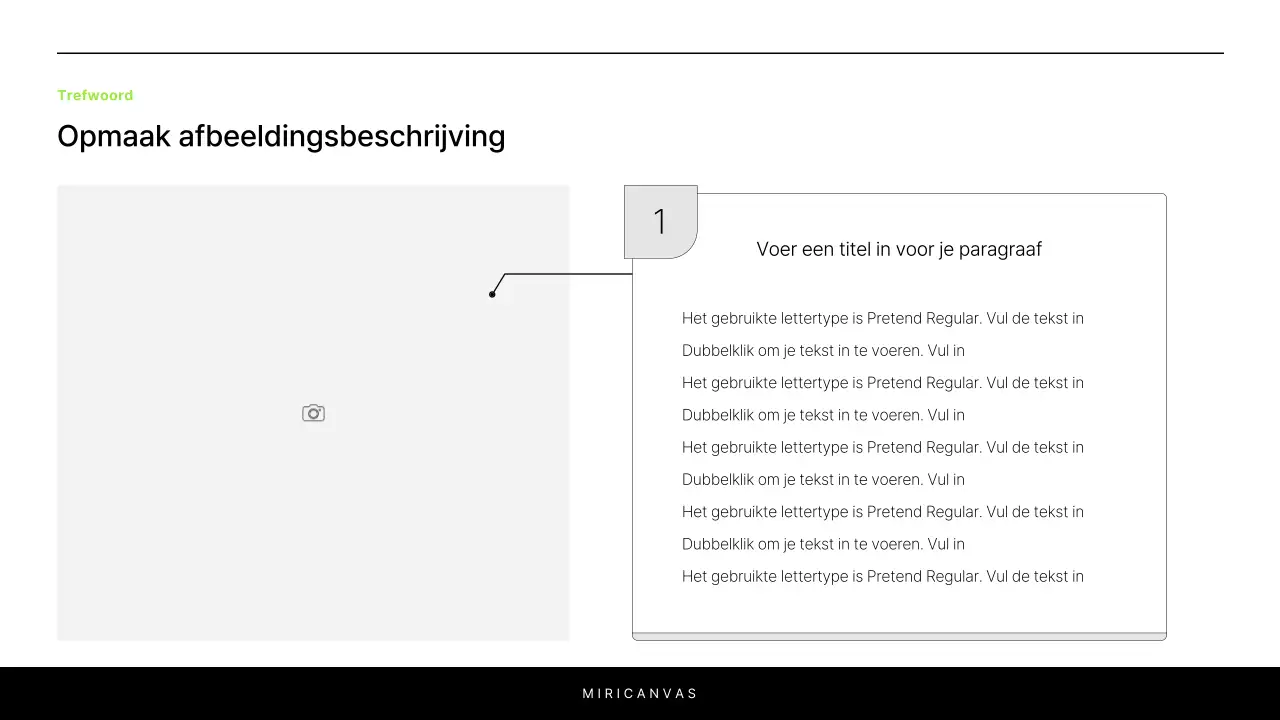 Een eenvoudig wit en chartreuse rapport om een project te introduceren