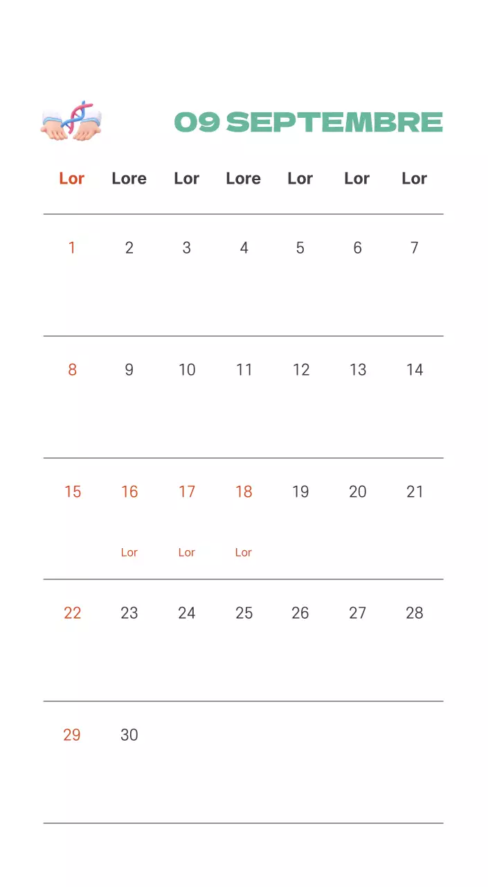 Un hôpital festif avec des illustrations sur le thème de la santé et de la famille et des accents colorés.