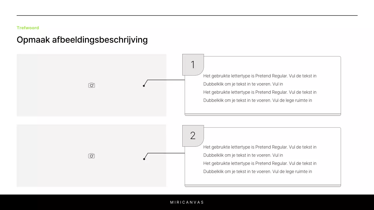 Een eenvoudig wit en chartreuse rapport om een project te introduceren