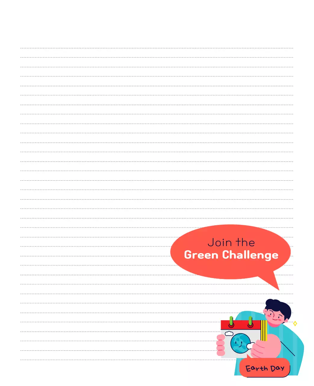 Sebuah yayasan sosial yang merayakan musim liburan dengan ilustrasi warna-warni manusia dan planet ini.