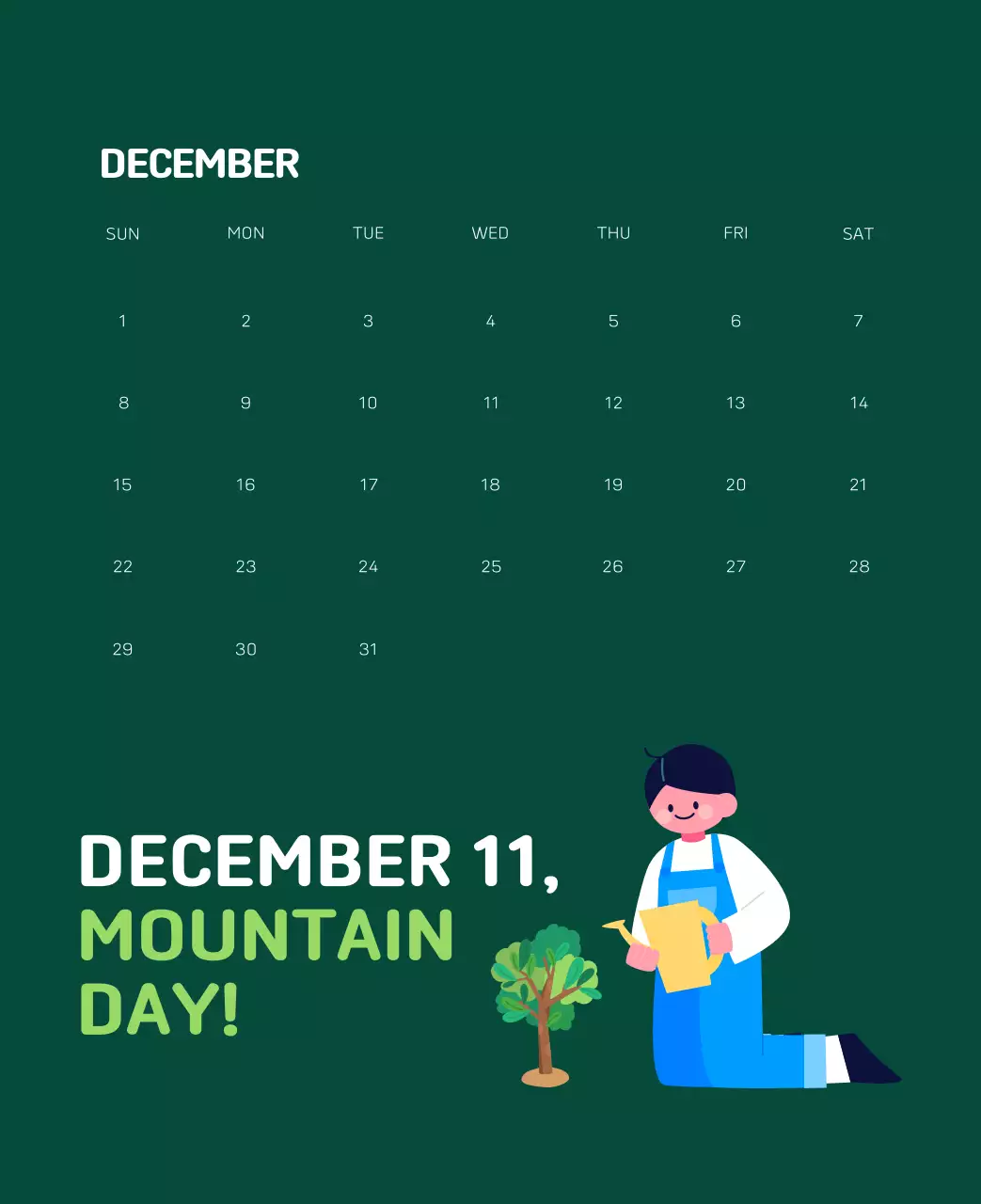 Sebuah yayasan sosial yang merayakan musim liburan dengan ilustrasi warna-warni manusia dan planet ini.